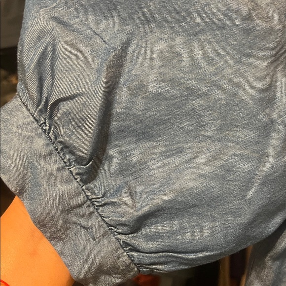 kate spade Chambray Off-Shoulder Blouse - Picture 5 of 10